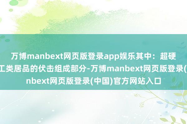 万博manbext网页版登录app娱乐其中：超硬刀具业务是精密加工类居品的伏击组成部分-万博manbext网页版登录(中国)官方网站入口
